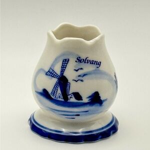 Delft Blue Ceramic Candle Holder